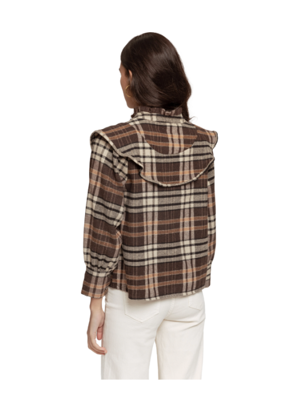 CAMISA ESCOCESA MARRON