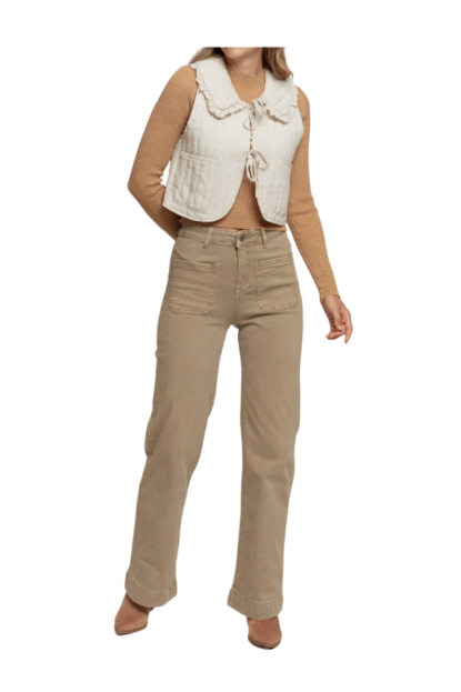 JEANS RECTO KHAKI