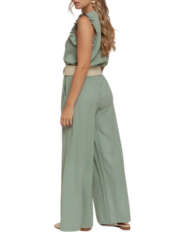 PANTALON FLUIDO VERDE