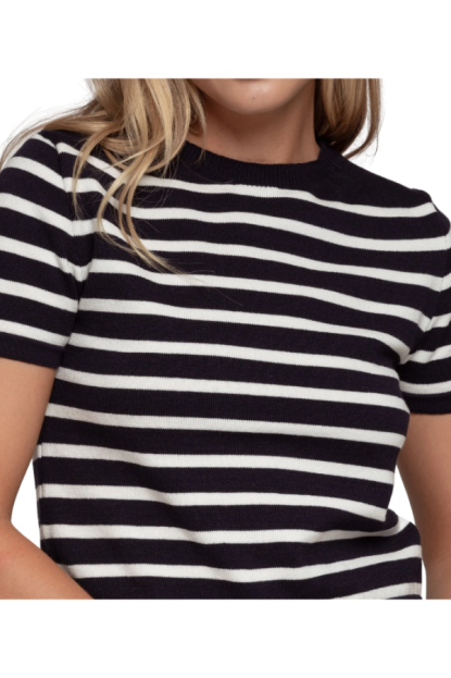 CAMISETA MARINERA RAYAS NEGRA
