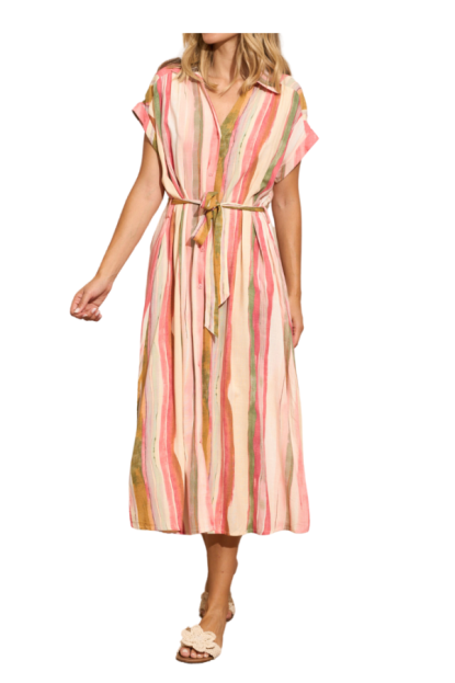 VESTIDO CAMISERO RAYAS