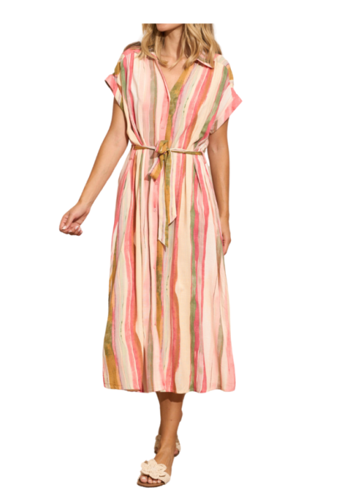 VESTIDO CAMISERO RAYAS