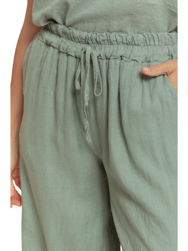 PANTALON FLUIDO VERDE