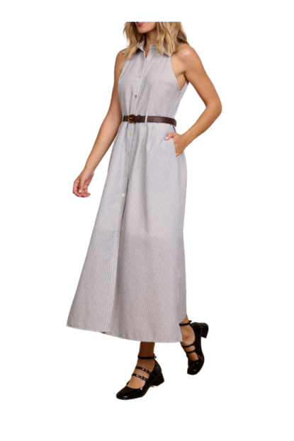 VESTIDO CAMISERO SIN MANGAS