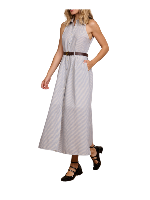 VESTIDO CAMISERO SIN MANGAS