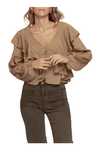 BLUSA AMARA CAMEL