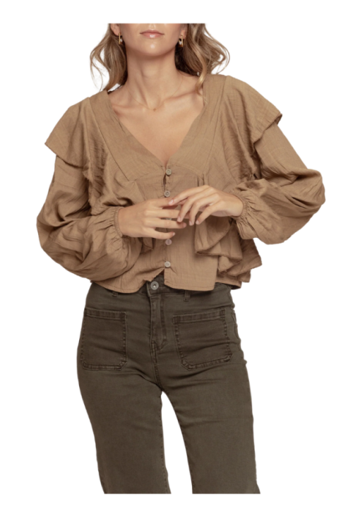 BLUSA AMARA CAMEL