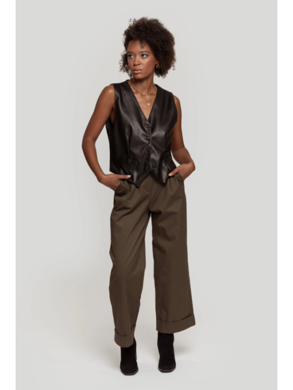 PANTALON AMPLIO VERDE