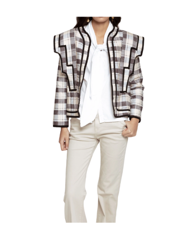 CHAQUETA VOLANTES AZUL