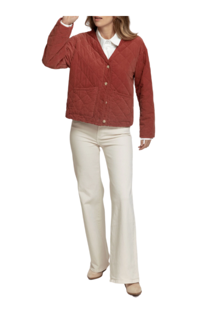 CHAQUETA PICO TEJA