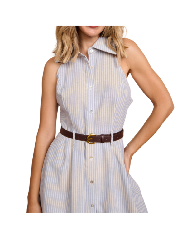 VESTIDO CAMISERO SIN MANGAS