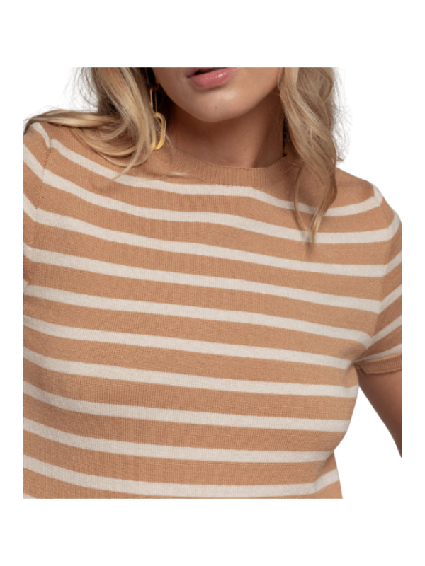 CAMISETA MARINERA RAYAS CAMEL